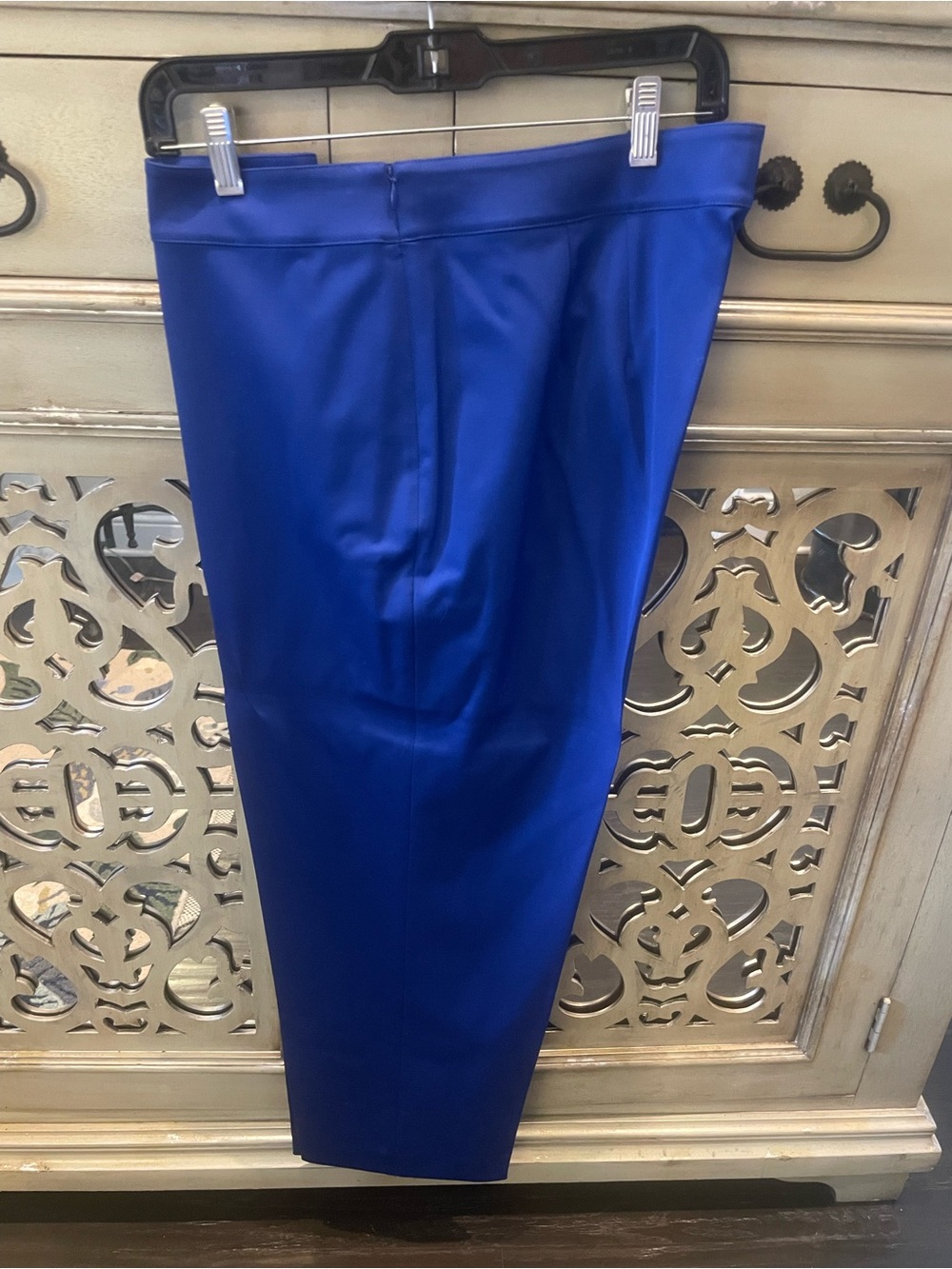 St. John Cobalt Blue Ponte Stretch Trousers - Picture 3 of 5